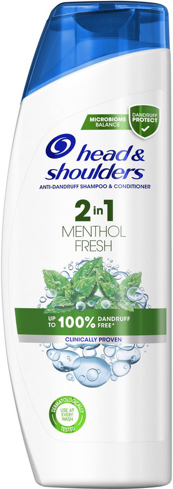 Шампунь проти лупи Head & Shoulders Menthol Fresh 2in1 540 мл фото