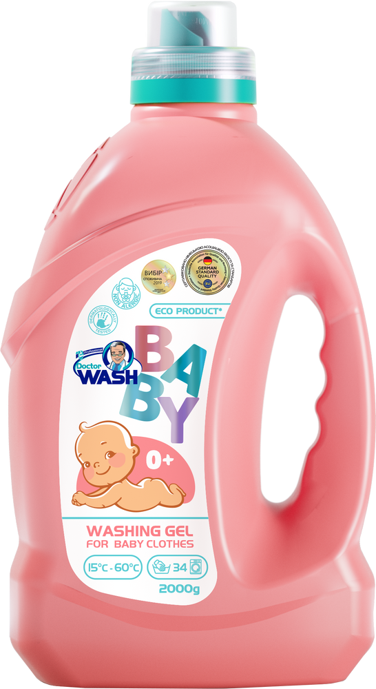 Гель для стирки детской одежды Doctor Wash Baby 2л фото