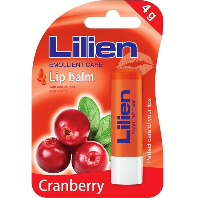 Бальзам для губ Lilien Cranberry 4 г фото
