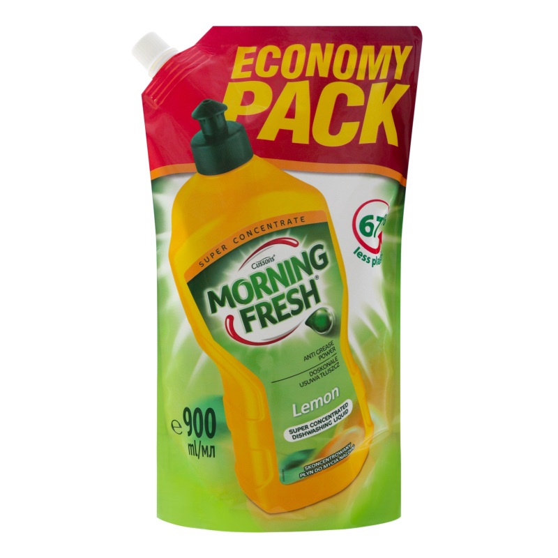 Запаска для мытья посуды Morning fresh lemon 900мл фото