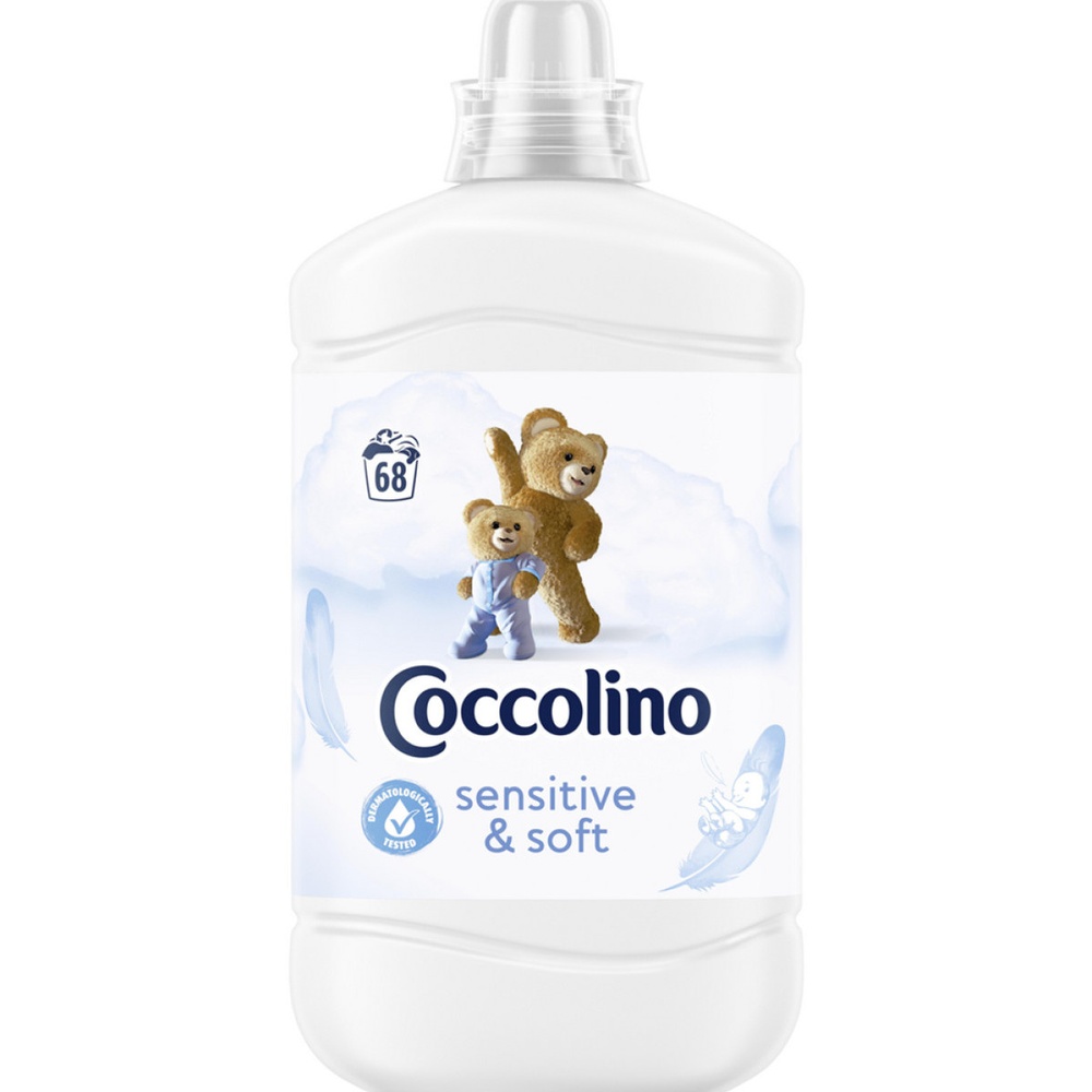 Кондиционер для белья Coccolino Sensitive & Soft 1700 мл фото