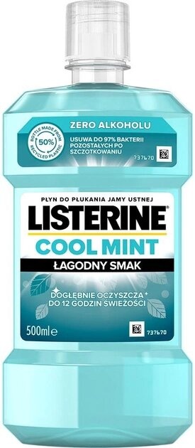 Ополаскиватель для полости рта Listerine Cool Mint с мягким вкусом 500 мл фото