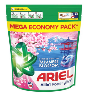 Капсули для прання Ariel Touch Of Lenor Японська сакура 60 шт фото