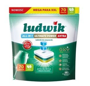 Таблетки для посудомоечной машины Ludwik All in 1 Extra мята 70 шт. фото