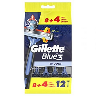 Бритви одноразові Gillette Blue3 Smooth, 12 шт фото