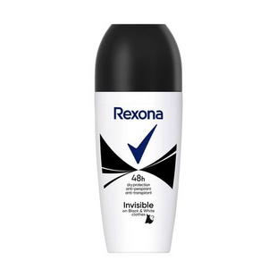 Кульковий антиперспірант Rexona Invisible 48H Невидимий на чорному та білому, жіночий, 50 мл фото