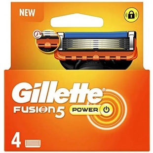 Сменные кассеты для бритья Gillette Fusion 5 Power, 4 шт фото