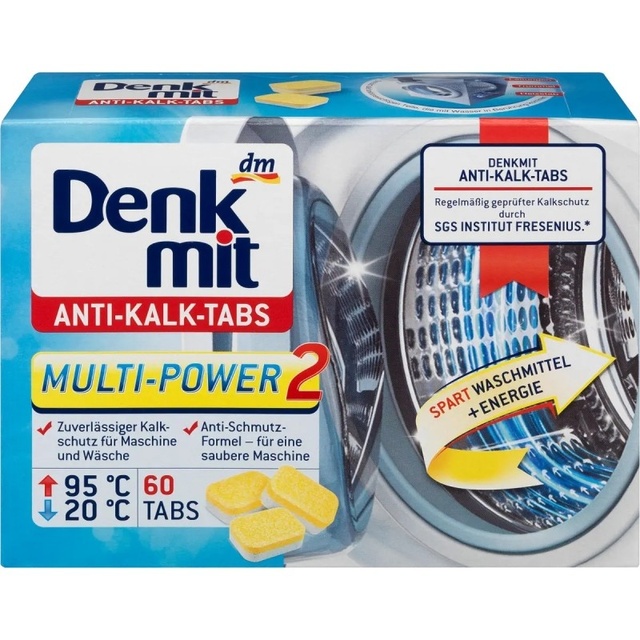 Таблетки від накипу Denkmit Anti-Kalk Tabs 60 шт 15 г фото