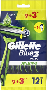 Станок для гоління Gillette Blue 3 Sensitive 9 + 3 шт фото