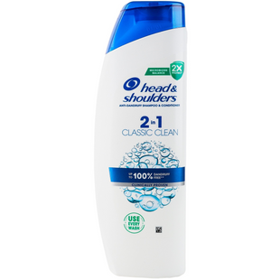 Шампунь и бальзам-ополаскиватель против перхоти Head & Shoulders 2в1 Основной уход 330мл фото