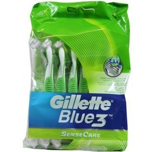 Станки бритвенные Gillette Blue Sense Care 3 лезвия 12 шт фото