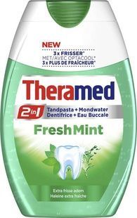 Зубна паста-ополіскувач Theramed 2в1 Fresh Mint 75 мл фото