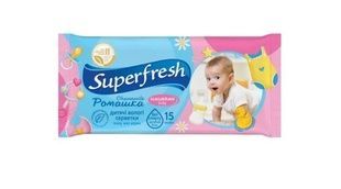 Детские влажные салфетки Superfresh Baby Ромашка 15 шт фото