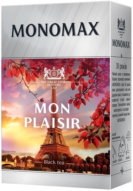Чай чорний цейлонський Мономах Mon Plaisir 80 г фото