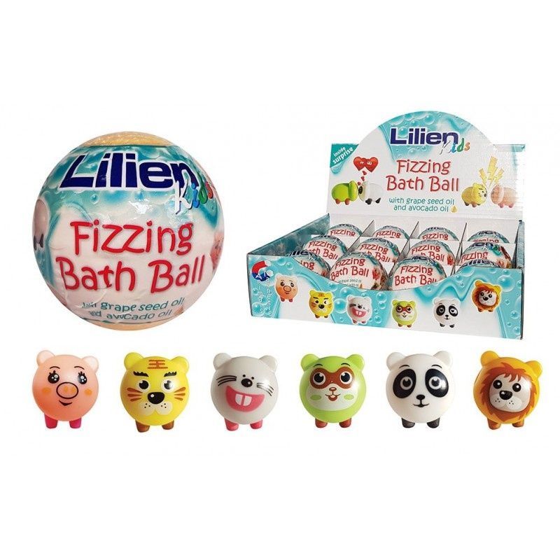 Дитяча бомбочка для ванни Lilien Fizzing Bath Ball з сюрпризом 140 г фото