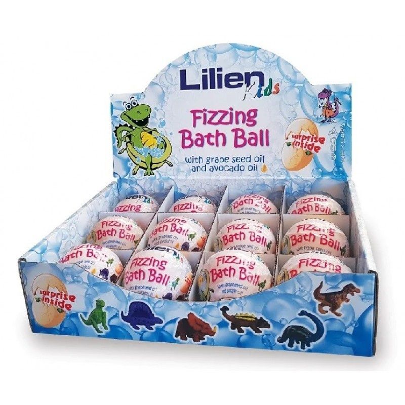 Дитяча бомбочка для ванни Lilien Fizzing Bath Ball з сюрпризом 140 г фото
