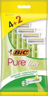 Станки одноразові для гоління BIC Pure Lady 3 леза 4+2 шт фото