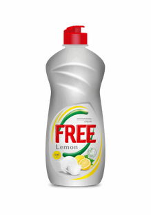 Гель для миття посуду Free Лимон, 0,5 л фото