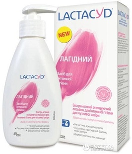 Засіб для інтимної гігієни Lactacyd Ніжний для чутливої шкіри з дозатором 200мл фото