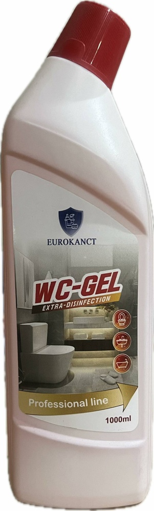 Засіб-гель миючий для унітазів та кахельних поверхонь Eurokanct 1000мл. фото