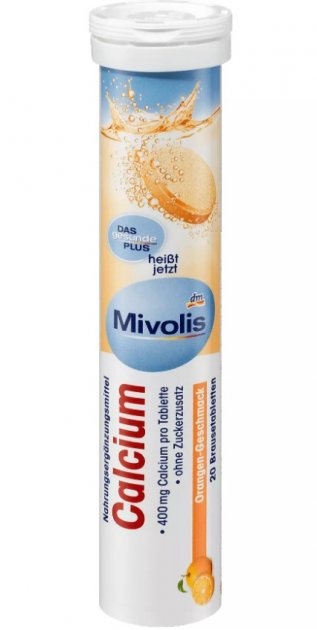 Шипучі таблетки-вітаміни Mivolis Calcium, 20 шт фото