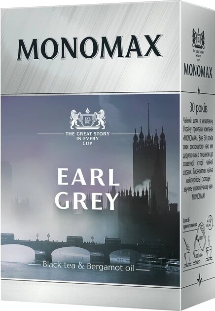 Чай цейлонський чорний Мономах Earl Grey 90 г фото