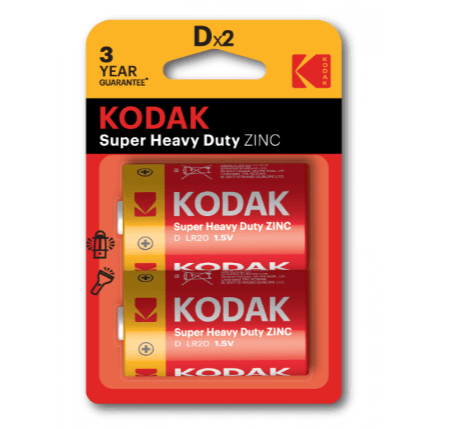 Батарейки сольові Kodak R20 2шт/уп. фото