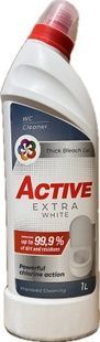 Засіб для миття та дезінфекції туалету Active Extra White 1&nbsp;л фото
