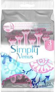 Одноразові станки для гоління (Бритви) жіночі Simply Venus 3 12 шт фото