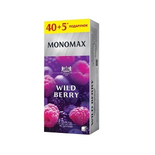 Чай чорний Мономах WILD BERRY 45пх1,5 г фото