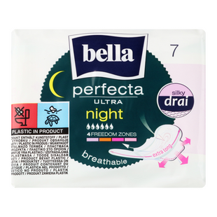 Прокладки гігієнічні Bella Silky Drai Night Ultra Perfecta 7шт фото