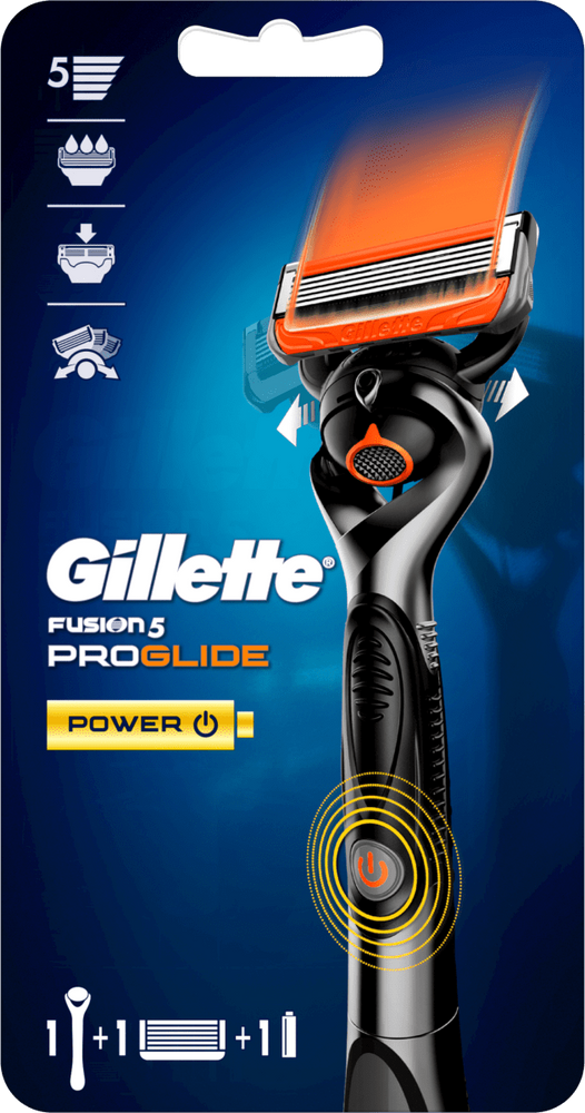 Станок для гоління чоловічий (Бритва) Gillette Fusion5 ProGlide Power з 1 змінним картриджем фото