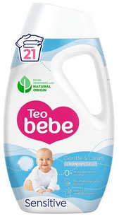 Гель для прання Teo Bebe Gentle&Clean Sensitive 945 мл фото