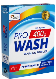 Порошок для ручного прання Pro Wash, 400 г фото