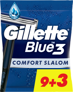 Одноразові станки для гоління (Бритви) чоловічі Gillette Blue 3 Comfort Slalom 12 шт фото