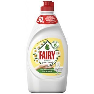 Жидкое средство для мытья посуды Fairy Ромашка и витамин Е 450 мл фото