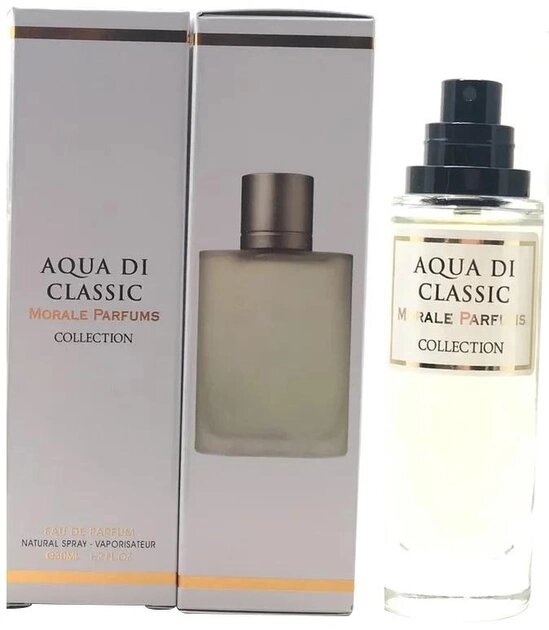 Парфюмированная вода для мужчин Morale Parfums Aqua Di Classic версия Giorgio Armani Acqua Di Gio Pour Homme 30 мл фото