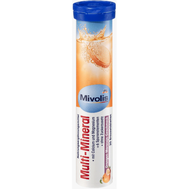 Шипучі таблетки-вітаміни Mivolis Multi-Mineral, 20 шт фото