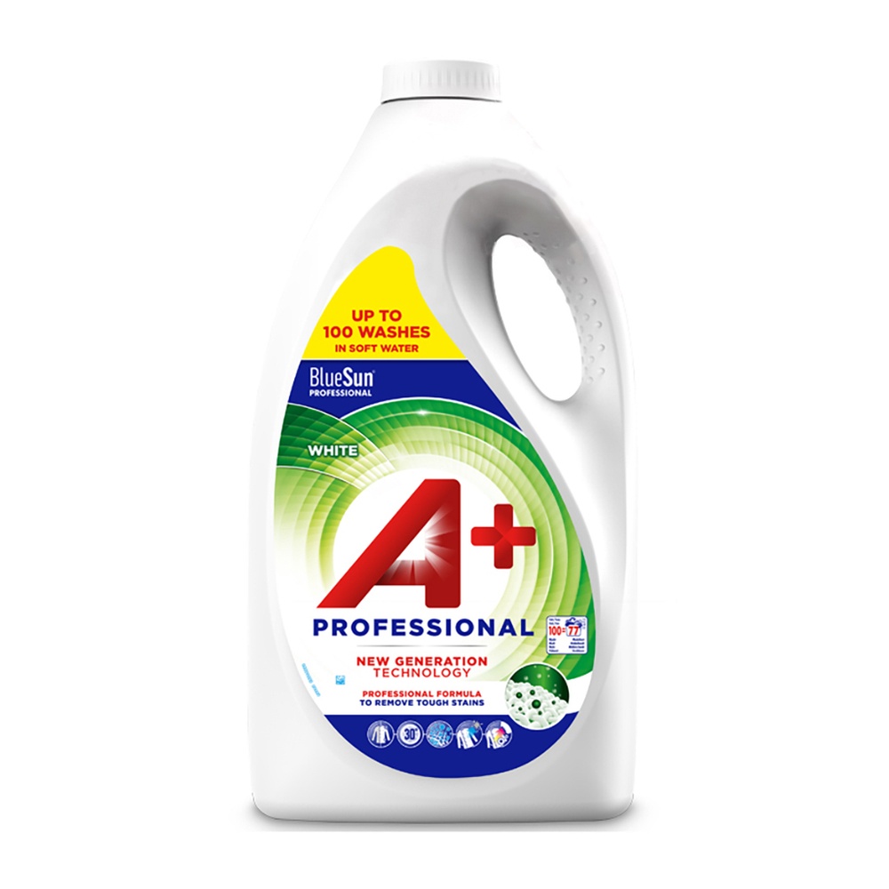 Гель для стирки A+ Professional White для белого белья, 5 л фото