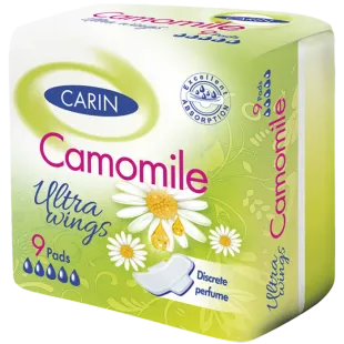 Гігієнічні прокладки Carin Ultra Camomile 5 крапель, 9 шт фото