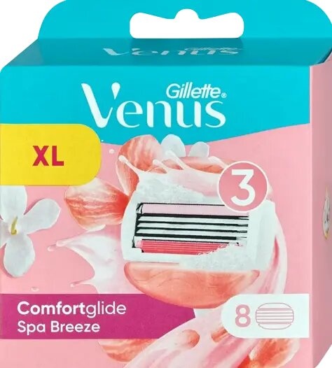 Лезвия для бритвы Gillette Venus COMFORTGLIDE SPA BREEZE, 8 шт фото