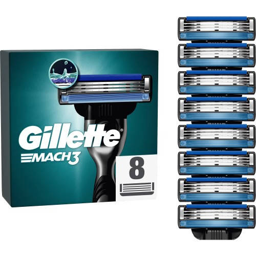 Картриджі для станка Gillette Mach3, 8 шт. фото