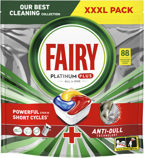 Капсули для посудомийних машин Fairy Platinum Plus Все-в-1 88 шт фото