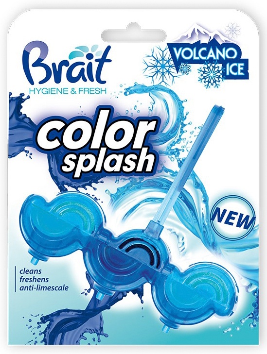 Блок для унитаза Brait Color Splash Volcano Ice 45 г фото