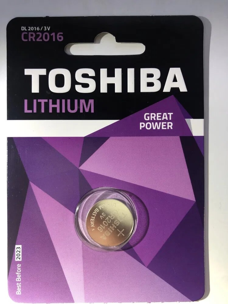 Батарейка TOSHIBA Lithium CR2016 3v фото