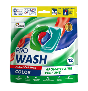 Капсули для прання ProWash Color, 12шт фото