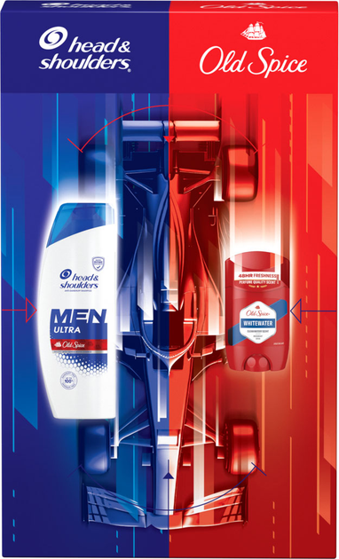 Подарочный набор Шампунь Head&Shoulders против перхоти 330 мл + Твердый дезодорант Old Spice Whitewater 50 мл фото