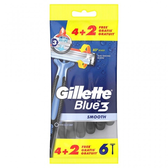 Бритви одноразові Gillette Blue 3 SenseCare 6 шт. фото