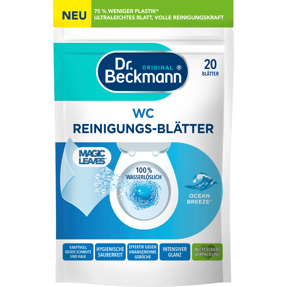 Салфетки для чистки унитаза Океанский бриз Dr. Beckmann, 20 шт фото