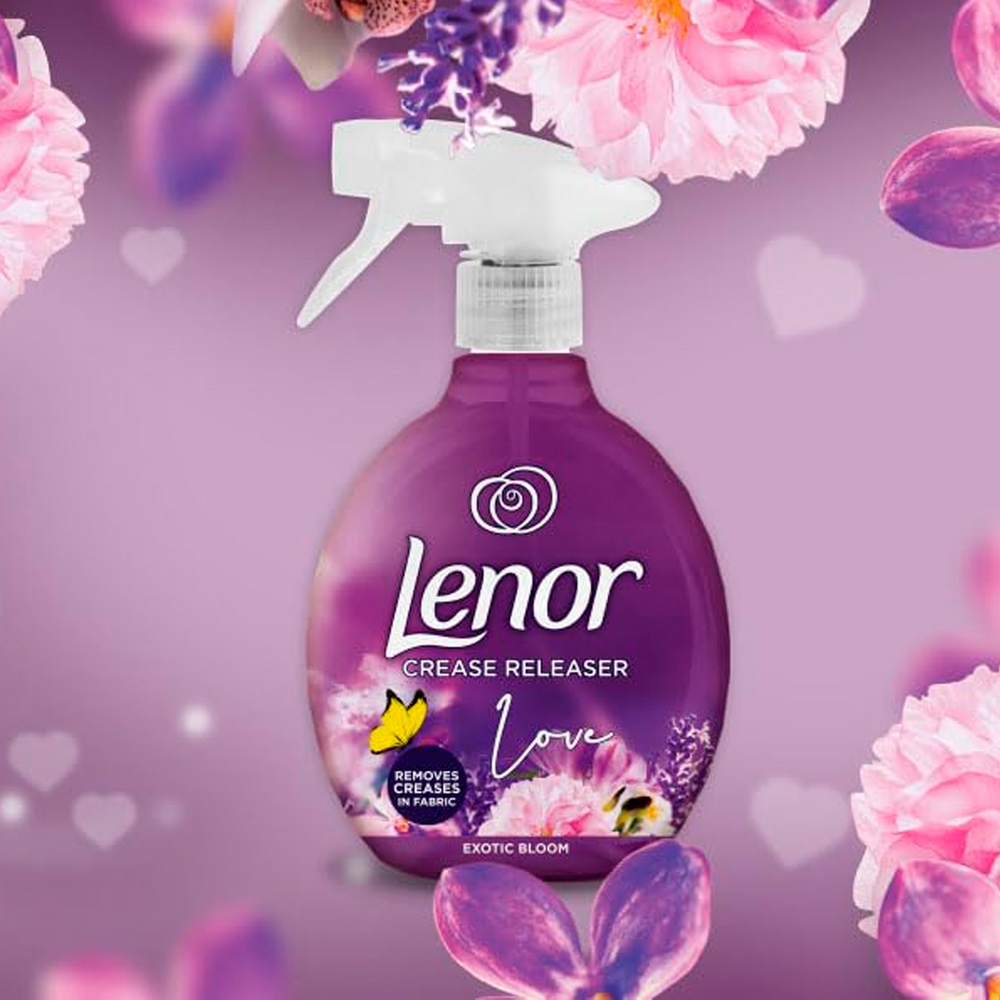 Спрей для розгладження складок на одязі Crease Releaser Exotic Bloom Lenor 500 мл фото